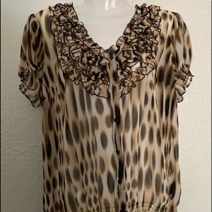East 5th brand sheer blouse